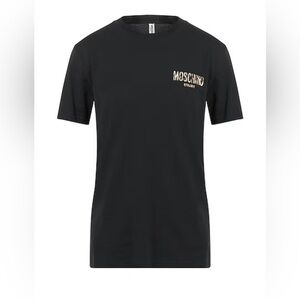 New MOSCHINO SWIM black men T shirt